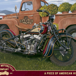 Indian Motorcycle-&-Truck Tin Sign