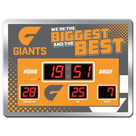 AFL  GWS Giant's LED Scoreboard-Clock