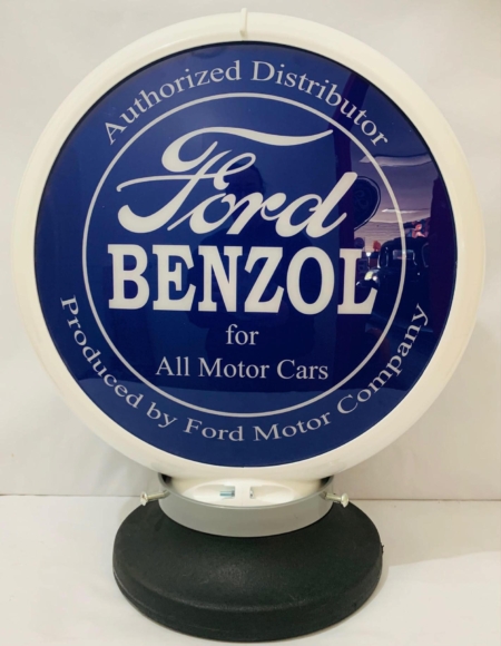 Ford Benzol Bowser-Globe & Base
