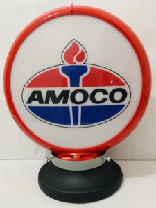 Amoco Flame Bowser-Globe & Base