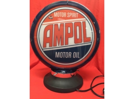 AMPOL-Motor-Oil Bowser-Globe & Base