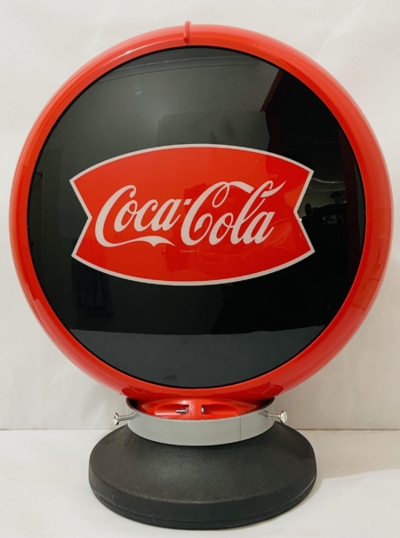 Coca-Cola-Fishtail Bowser-Globe & Base