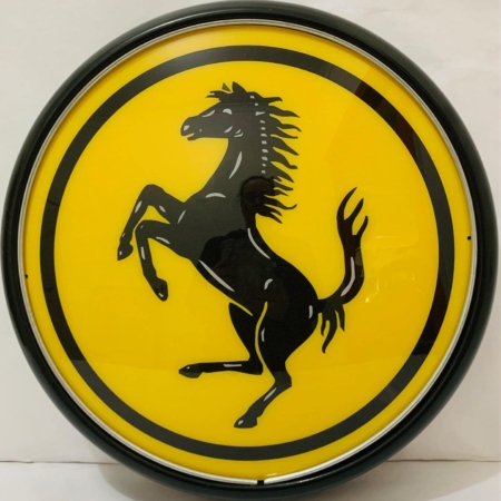 Ferrari-Yellow Plastic Wall-Mounted Light