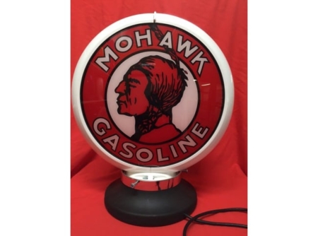 Mohawk-Gasoline Bowser-Globe & Base