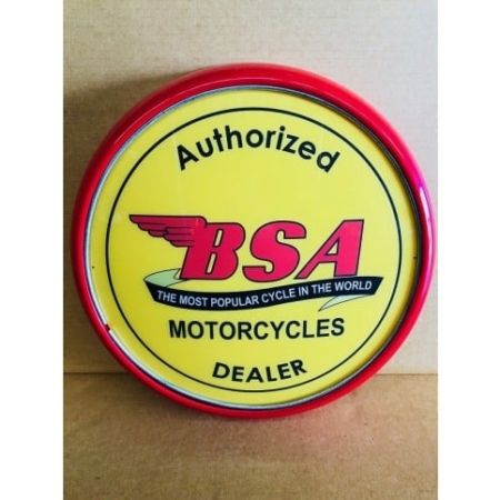 BSA-Motorcycles-(Yellow) Plastic Wall-Mounted Light