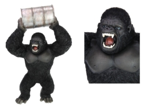 Gorilla Holding Oil Drum