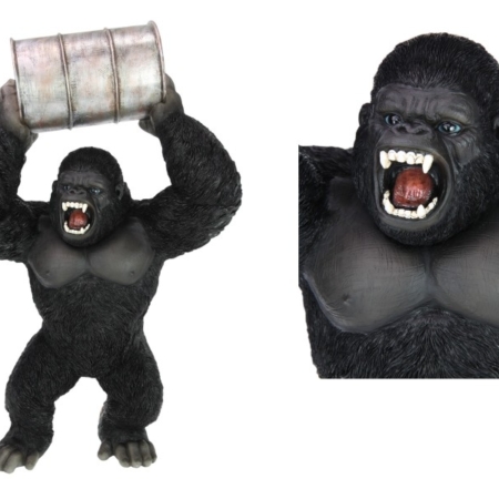 Gorilla Holding Oil Drum