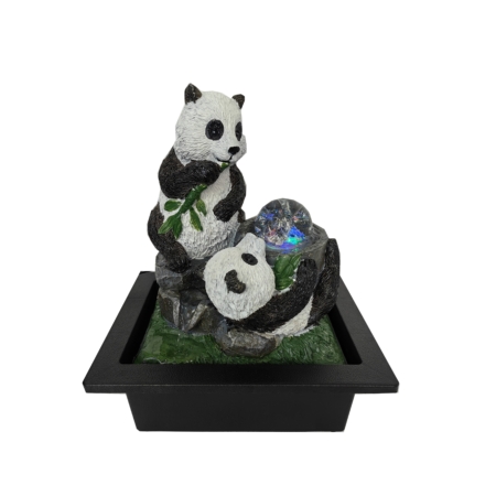 Playful Pandas Water Feature