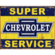 Chevrolet Super Service Tin Sign