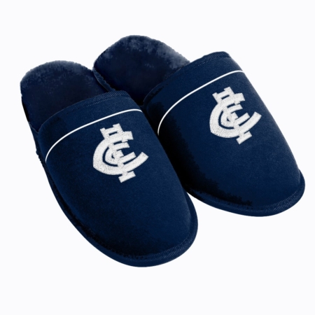 AFL Carlton Blues Slippers Size