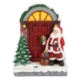 Santa At Door With Light Up Tree