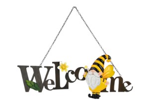 Welcome Gnome Sign 48cm