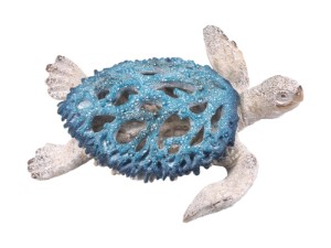 Blue Turtle Coral Decor 31cm