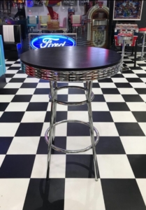 Black Retro Bar Table