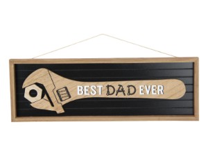 Best Dad ever Spanner Design Wall Plaque