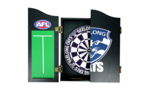 AFL Geelong Dartboard Cabinet