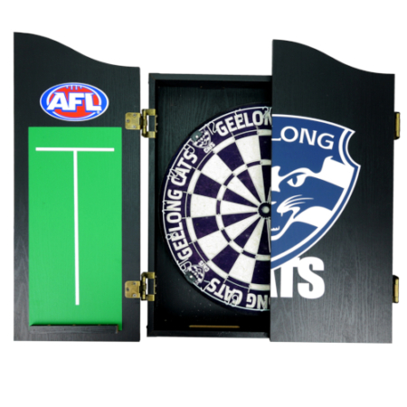AFL Geelong Dartboard Cabinet