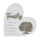 Family On Heart Plaque