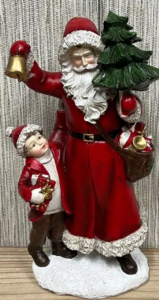 Santa and Little Boy - 23cm