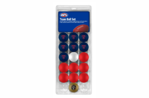 AFL Melbourne Demons Pool Balls