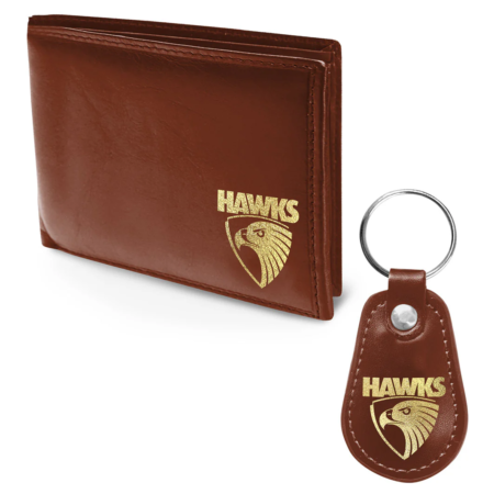 AFL Hawks Wallet & Key Ring Pack