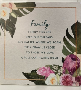 Family Affirmation Plaque