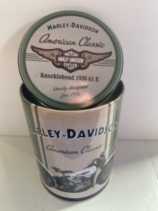 Harley Davidson Round Tin