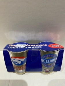 AFL Bulldogs Shot Glasses