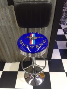 Ford Mustang Bar Stool With Back