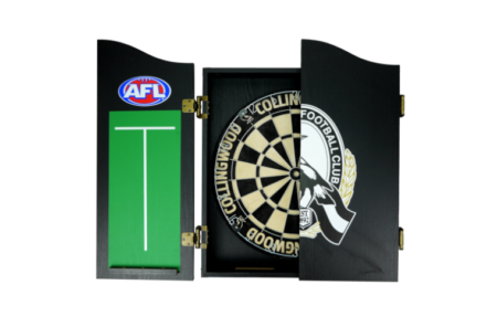 AFL Collingwood Dartboard Cabinet