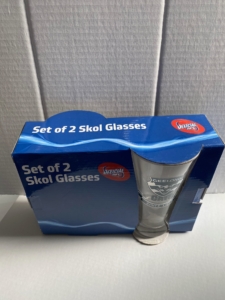 AFL Geelong Set Of 2 Skol Glasses