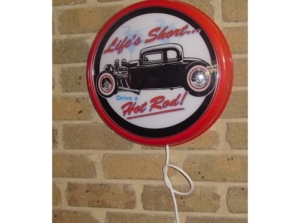 Hot Rod Lifes Short Plastic Wall-Mounted Light