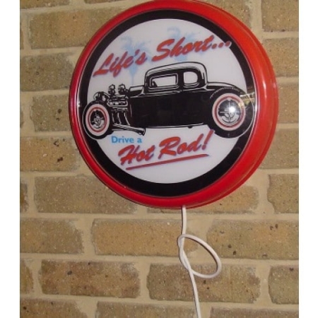 Hot Rod Lifes Short Plastic Wall-Mounted Light