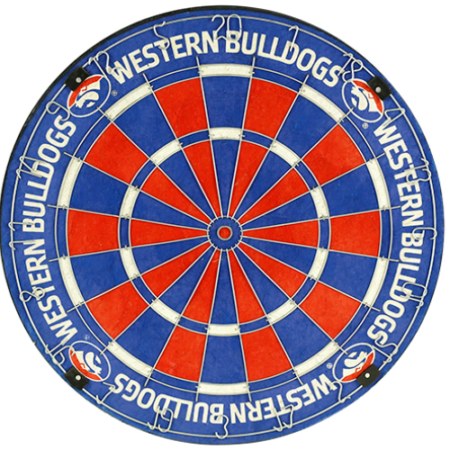 AFL Western Bulldogs Dartboard