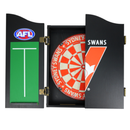 AFL Sydney Swans Dartboard & Cabinet