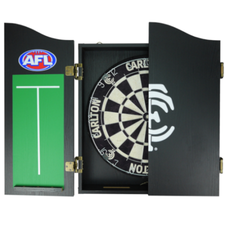 AFL Carlton Blues Dartboard Cabinet