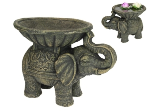 40cm Elephant Holding A Bowl