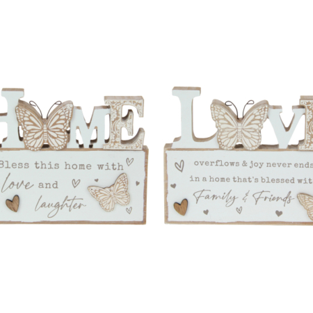 Home / Love Plaque Butterfly Design