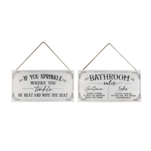 Bathroom Plaques