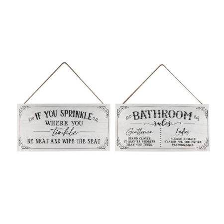 Bathroom Plaques