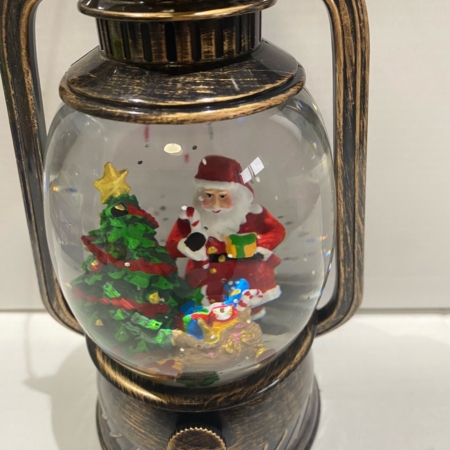 Magical Christmas Lantern - Santa with Christmas Tree