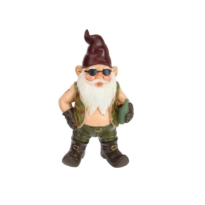 Biker Gnome in Camo 32cm