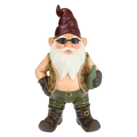 Biker Gnome in Camo 42cm