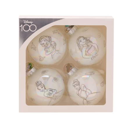 Disney Princesses Set Of 4 Baubles