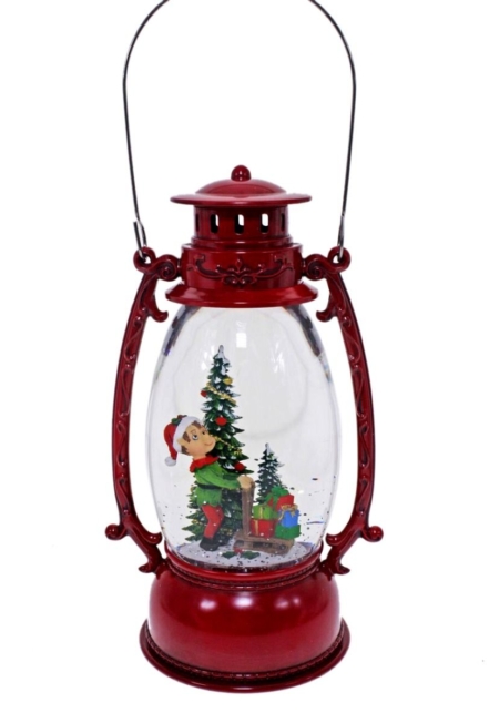 Elf Red Oval Water Lantern