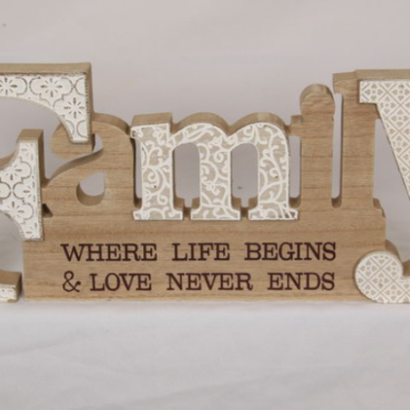 Family Plaque mdf 40cm