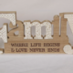 Family Plaque mdf 40cm