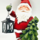 Santa Holding Lantern 36cm