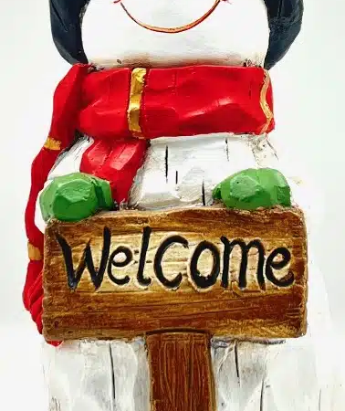 Snowman Welcome Sign 31cm