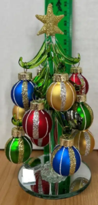 Christmas Tree Coloured Baubles 15cm